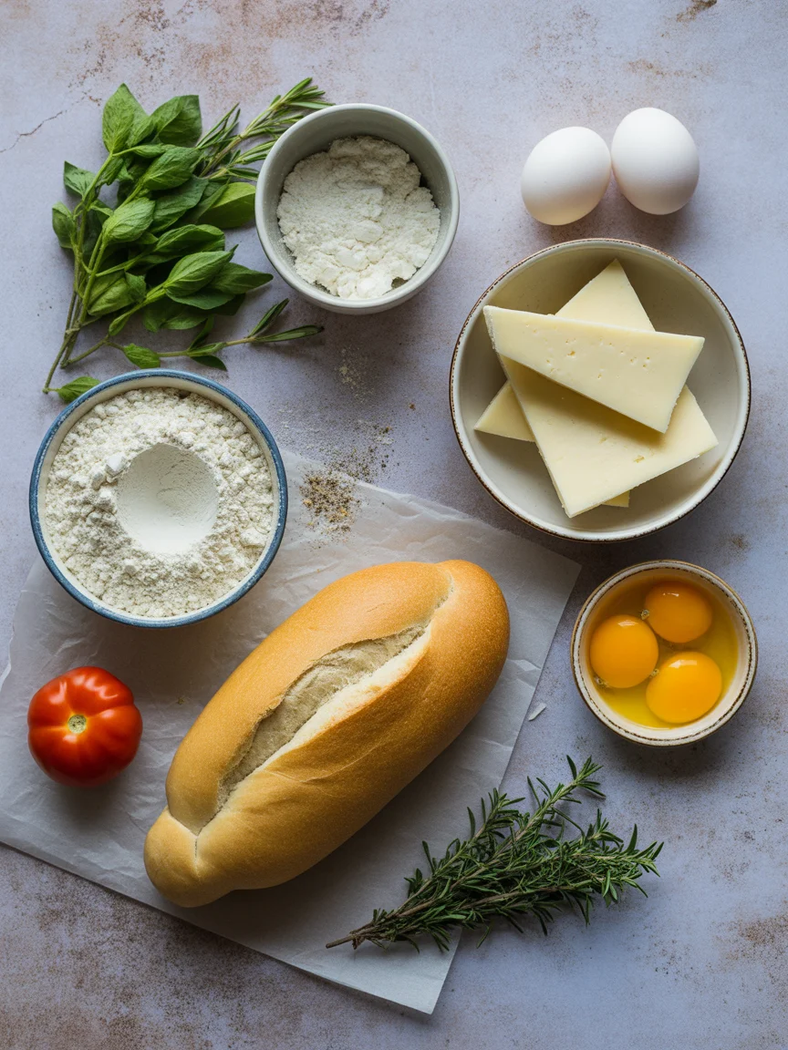 georgian bread with egg