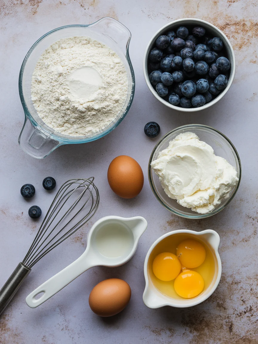pancakes with ricotta and blueberries
